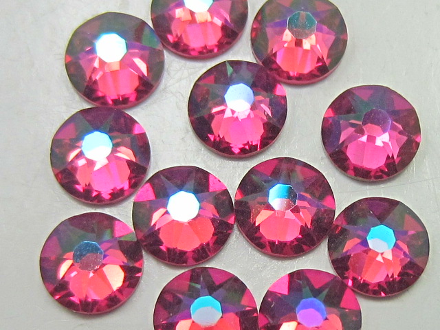 72 pcs. 20ss FUCHSIA GLACIER BLUE (maxima) HOT FIX PRECIOSA Rhinestones